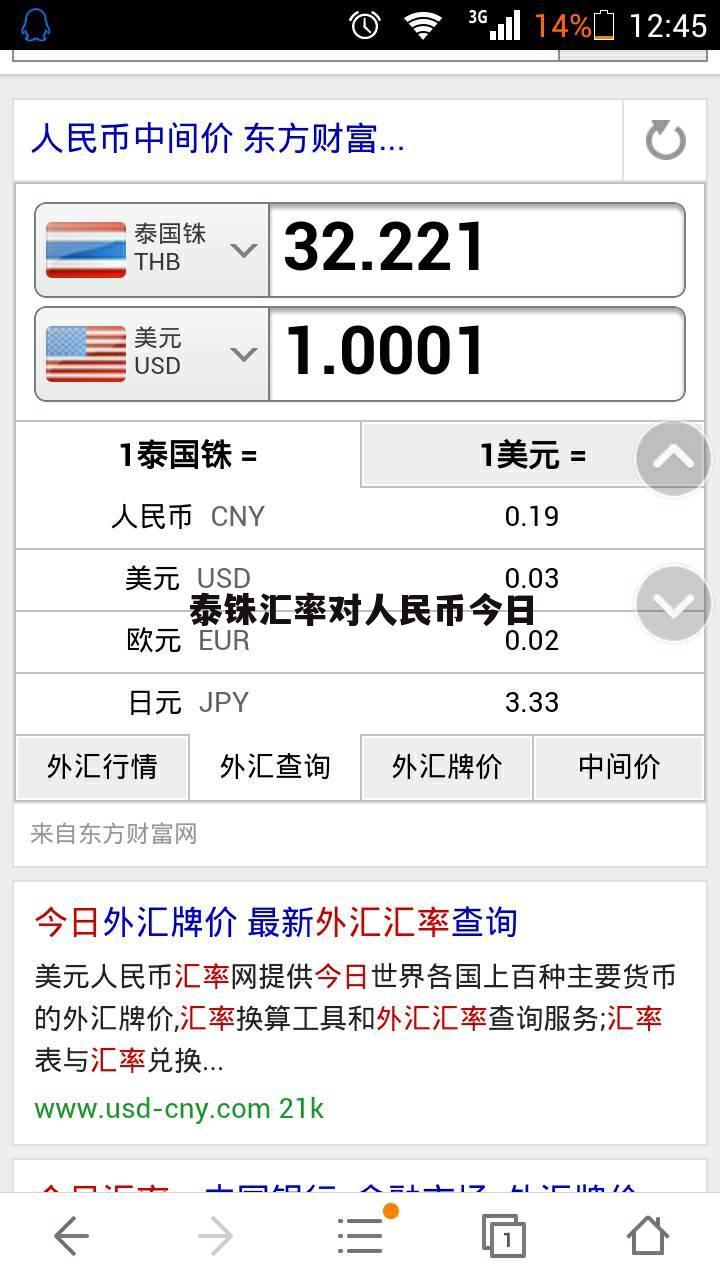 详细阅读:人民币对泰铢汇率(人民币对泰铢汇率是多少) 人民币对泰铢汇率(人民币对泰铢汇率是多少)